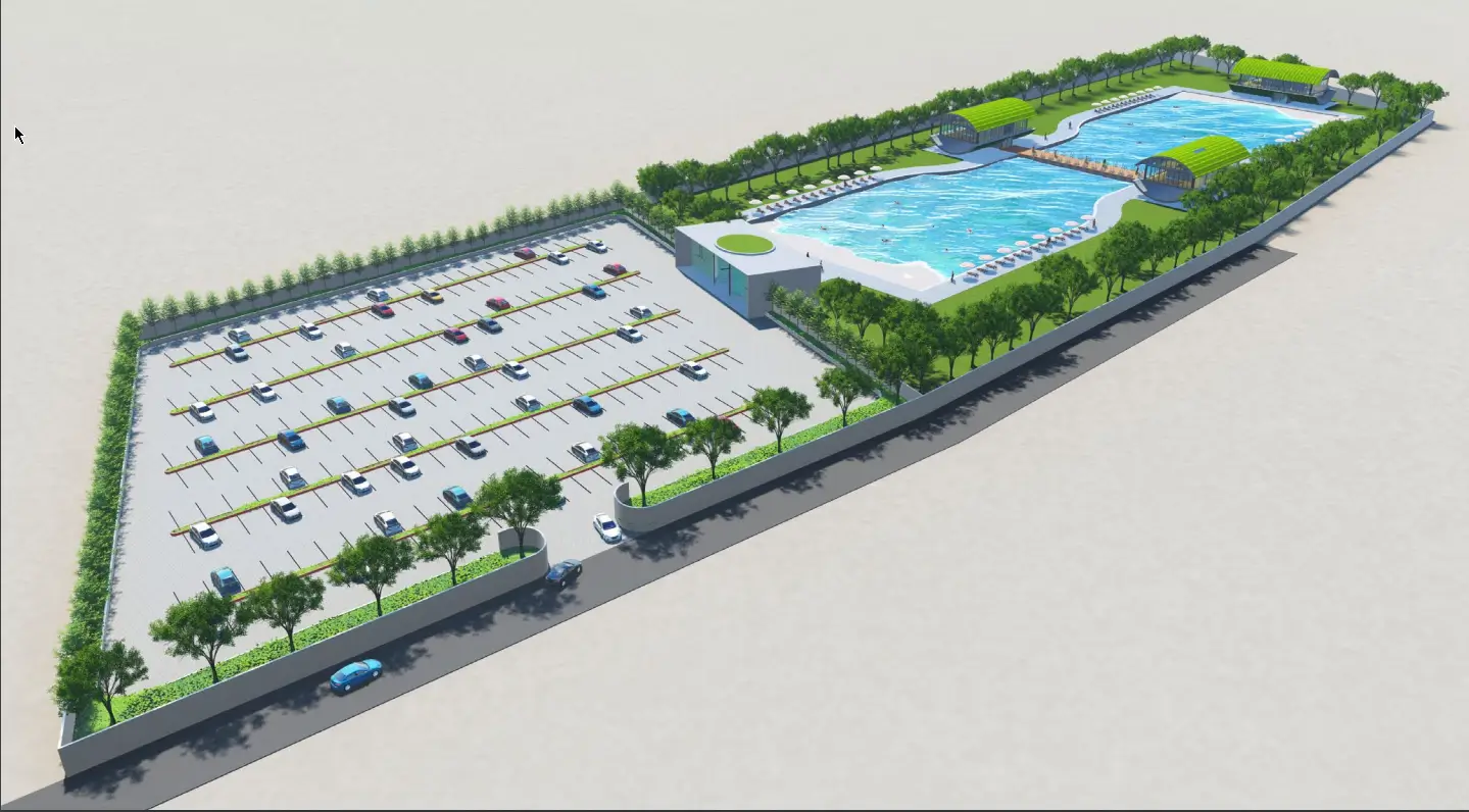 wave pool example land